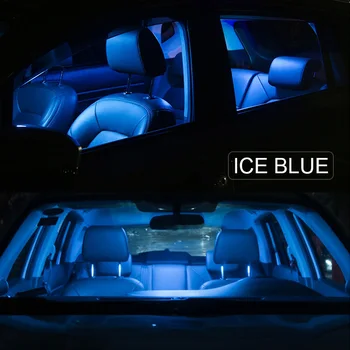10Pcs White LED Interjera Lampas Iepakojuma Komplektu 2007. gada līdz 2012. gadam Hyundai Veracruz Cimdiem Kartes Dome Bagāžnieka Licence Plate Light