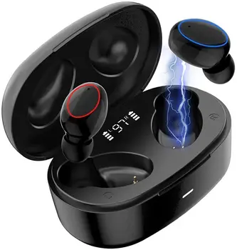 TWS Bezvadu Bluetooth EZEAR X11 Austiņas Ūdensdrošs IPX7 Austiņas LED Sporta Austiņas HiFi Stereo Earbuds Par Android