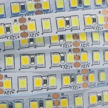 SZYOUMY KMT 2835 SMD LED SLOKSNES GAISMAS Dual Krāsa Balta ar apgaismojuma regulēšanu, Krāsu Temperatūras Adjustable12V 24V LED SLOKSNES, LENTES Nonwaterproof