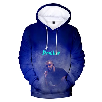 Modes O-veida Kakla Fahion Hip hop Drake 3D Hoodies Vīrieši/Sievietes Visu maču Kpop Rock n Roll Reperis Drake Vīriešu Kapuci Unisex sporta Krekli