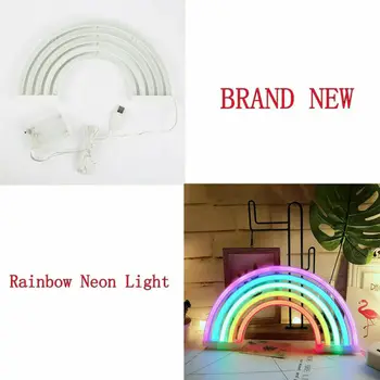 9 Stili, Led Neona Gaismas Krāsains Rainbow Neona Zīme Telpā, Mājas Puse, Kāzu Dekorēšana Ziemassvētku Dāvanu Neona Lampas