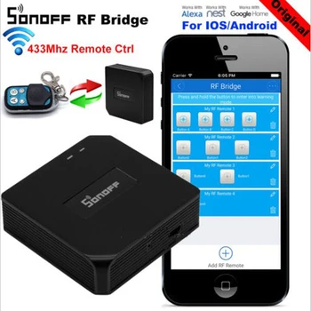 SONOFF RF Tilta Wifi 433Mhz Bezvadu Tālvadības Slēdzis Smart Viedo Mājas Automatizācijas Modulis, Alexa Un Google Palīgs