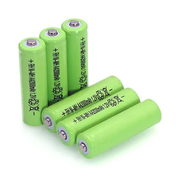 4gab 1.2 v NI-MH AAA Baterijas 600mAh Uzlādējams nimh Akumulators + 4gab 1.2 V Ni-Mh AA 2000mAh NI-MH akumulatoru tālvadības pults