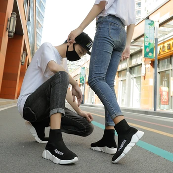 Karstā Čības Unisex Vīriešu Modes Ikdienas Apavi Pieaugušo Footwears Dizainers Cilvēks Mocassin Homme Zīmolu Apavus, Zeķes Paslīdēt uz Zapatos Hombre