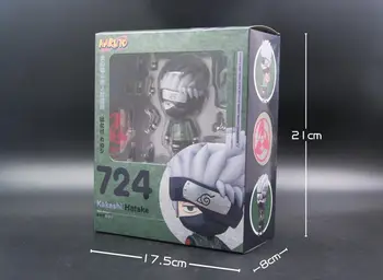 10cm Naruto Shippuden Hatake Kakashi Jaunu 724# Anime Rīcības Attēls PVC rotaļlietu Kolekcija skaitļi par draugiem dāvanas