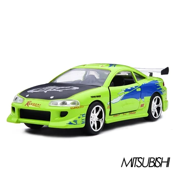 Jada 1:32 Ātrumu Un Kaislību Mitsubishi Eolipse Sakausējuma Transportlīdzekļa Metāla Modeļa Automašīnas Salons Rotaļlietas Bērniem Dāvanu Kolekcija Hot Weels