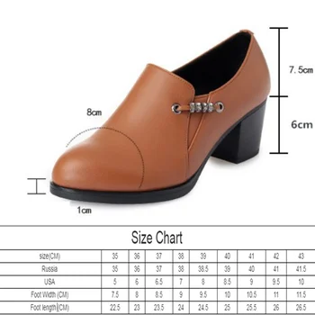 AIYUQI 2020. gada rudenī īstas ādas sieviešu biroja kurpes augstpapēžu sexy sievietes kleitu, kurpes, liela izmēra 41 42 43 sievietes puses apavi