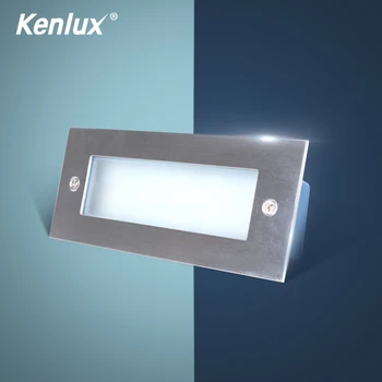 Kenlux Led kāpņu gaismas Padziļinājumā apgaismojums 3W 110mm / 4W 170mm AC85-265V Alumīnija āra & iekštelpu ūdensizturīgs augstas kvalitātes Sienas lampas