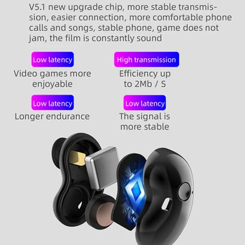 GAIBY S6 TWS Bezvadu Austiņas sporta Earbuds auriculares Bluetooth 5.0 Austiņas Austiņas xiaomi oppo samsung, huawei tālrunis