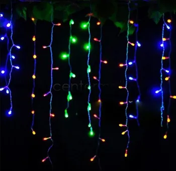 3,5 m Krituma 0.3-0.5 m ES Plug Aizkaru Lāsteku String Gaismas Jaunu Ziemassvētku LED Gaismas Dārzs Ziemassvētki Kāzu Rideau Lumineux