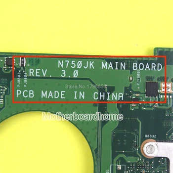 N750JV Par ASUS N750JV N750JK mātesplati I7-4700HQ CPU GTX750 Klēpjdators mātesplatē REV2.0/2.1 mainboard Tests