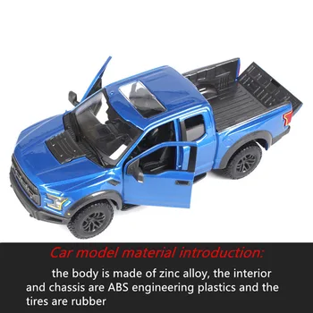 Maisto 1:24 Raptor F150 apvidus pikaps Sacīkšu Konvertējamās sakausējuma auto modeļa simulācijas auto dekorēšana kolekcija dāvanu rotaļlietas