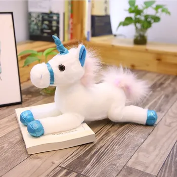 Mīksto Unicorn mīkstās Plīša rotaļlietas Unicorn Dzīvnieku Zirgu Augstas Kvalitātes Multiplikācijas filmu Dāvanu Bērniem