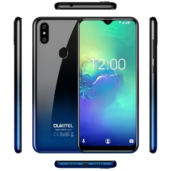 OUKITEL C15 Pro Android 9.0 3GB RAM 32GB Mobilais Telefons MT6761 pirkstu Nospiedumu, Sejas ID 4G LTE Viedtālrunis 2.4 G/5G WiFi Waterdrop Ekrāns