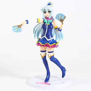 Konosuba: Dieva Svētība par Šo Brīnišķīgo Pasauli! Aqua PVC Attēls, Anime Meitene Brinquedos Modelis Rotaļlietas