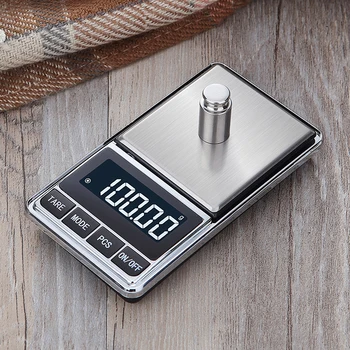 Elektronisko Rotaslietas apjoma līdzsvaru gramu mēroga Precizitāti 0.01 zelta Precizitāti Mini kabatas izmēra Virtuves svaru Skalas