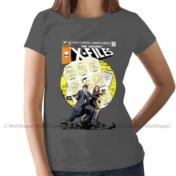 Mulder T-Krekls Ar Baismīgs X-Failus T Krekls Ielu Modes Plus Lieluma Sievietēm t O Kakla Dāmas Tee Krekls
