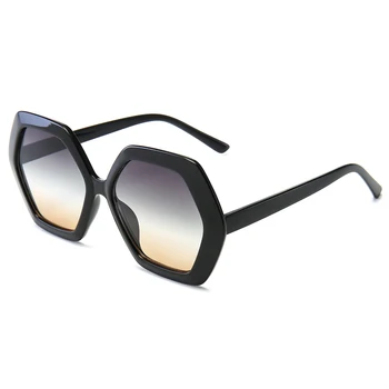 PAMASEN Unregular 6 Stūriem Saulesbrilles Sieviešu, Vīriešu, Sieviešu, Saules Brilles Grandient Toņos Oculos Ieplests UV400