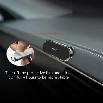 Magnētiskā Auto Telefona Turētājs Metāla mini Lentes Forma Stāvēt Universālu iPhone Samsung Xiaomi Sienas, Birojs Guļamistaba GPS Turētājs