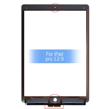 Touch Screen iPad Pro 12.9 1. līdz. Digirtizer Sensors Stikla Paneli Touchscreen iPad Pro 12.9 Digirtizer Rezerves Daļas