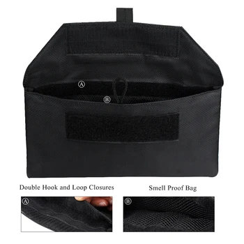 Portatīvo Black Smēķēšanas Smarža necaurlaidīgs Maiss Oglekļa Izklāta Tabakas Maisiņš Nezāļu Garšaugu Smarža izturīgos konteineros, Lietu Uzglabāšanai