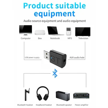 Bluetooth 5.0 Audio Raidītājs Uztvērējs, USB Adapteris TV PC Auto Skaļrunis Klēpjdatoru DU55